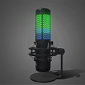 HyperX Black Speaker With Green Blue Gradient RGB Lighting And Stable Stand Base 3d model