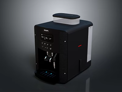 Modern Electronic Coffee Machine With Digital Display Control Buttons And Sleek Design 3d model