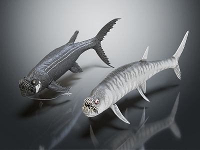 Modern Fish Deep Sea Fish Deep Sea Fish 3d model