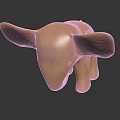 Decorative Golden Elephant Sculpture With Shiny Metallic Surface And Dark Background