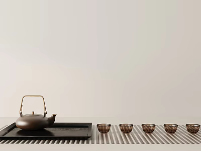 Modern ornaments combination 3d model