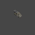 Military Camouflage Transport Truck With Covered Cargo Bed And Heavy Duty Design