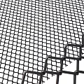 Durable Metal Mesh Fence With Interlocking Grid And Sturdy Frame Structure 3d model
