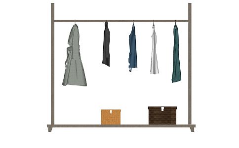 Modern Clothes Hanger Clothes Rack 3d model