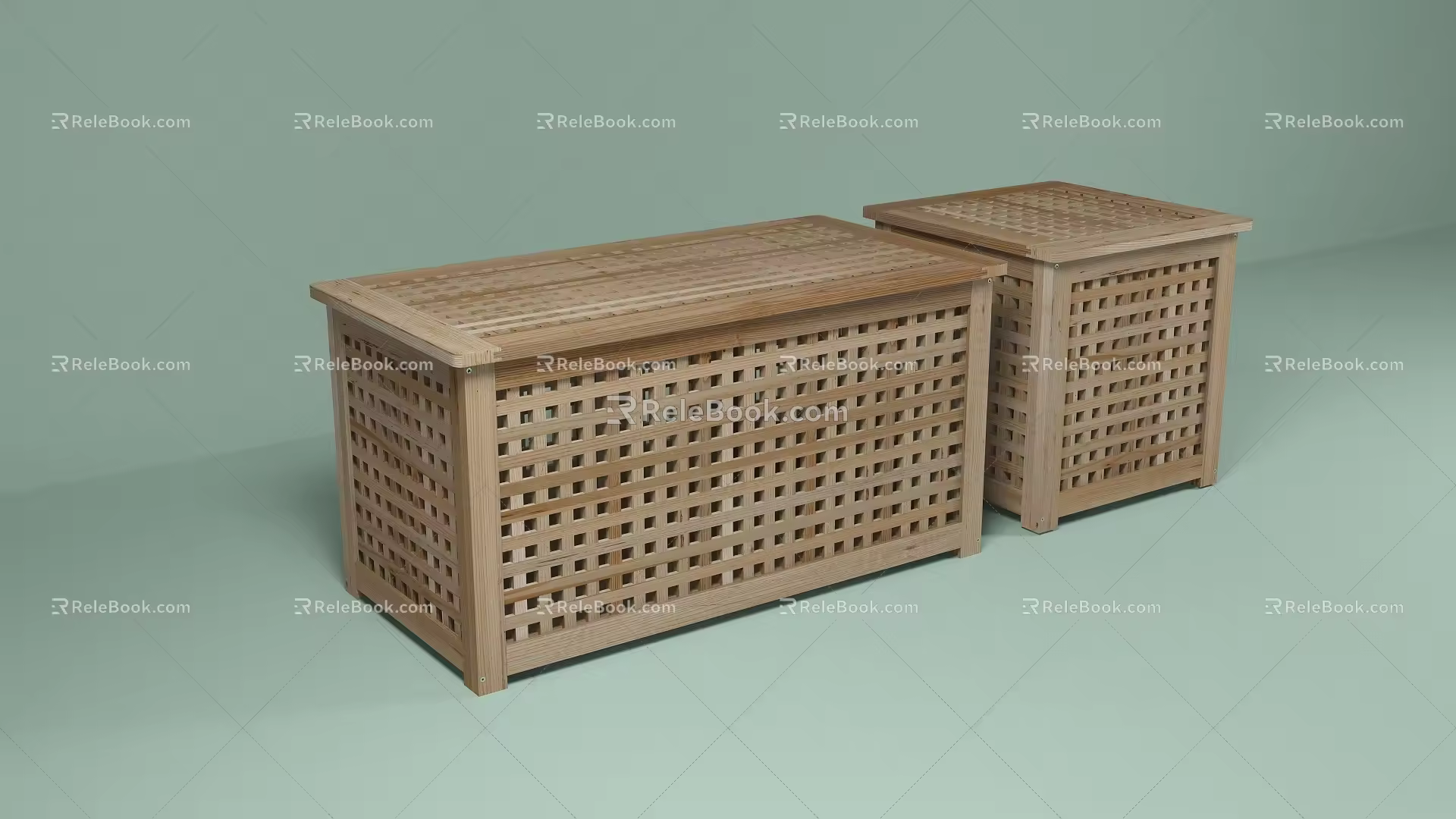Modern side-to-side IKEA corner-to-corner 3d model