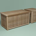 Modern side-to-side IKEA corner-to-corner 3d model