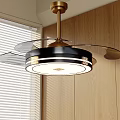 New Chinese Style Fan Light Invisible Fan Light Ceiling Fan Light Simple Fan Light Electric Fan Light 3d model