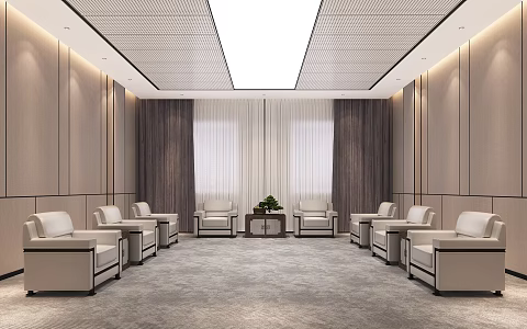 New Chinese Reception Room 3d model