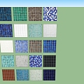 Modern Tile Mosaic 3d model