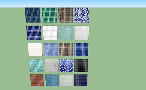 Modern Tile Mosaic 3d model