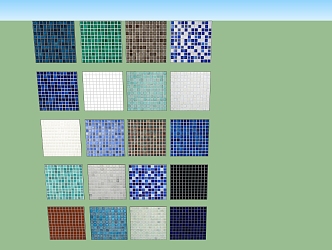 Modern Tile Mosaic 3d model