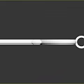 Commercial Metal Processing Equipment With Silver Ankh Symbol And Reflective Surface