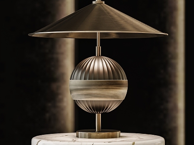 All Copper Table Lamps Table Lamp Vintage All Copper Bronze 3d model