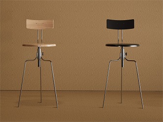 Ant lifting bar chair high chair solid wood bar stool bar chair 3d model