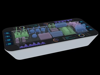 Smart Commercial Equipment With Colorful Interface Advanced Control Panel And Data Display Features 3d model