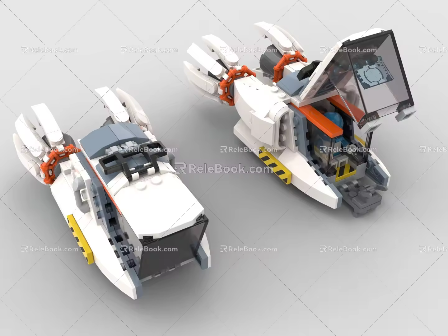 LEGO toy building blocks spaceship sci-fi spaceship spaceship spacecraft 3d model