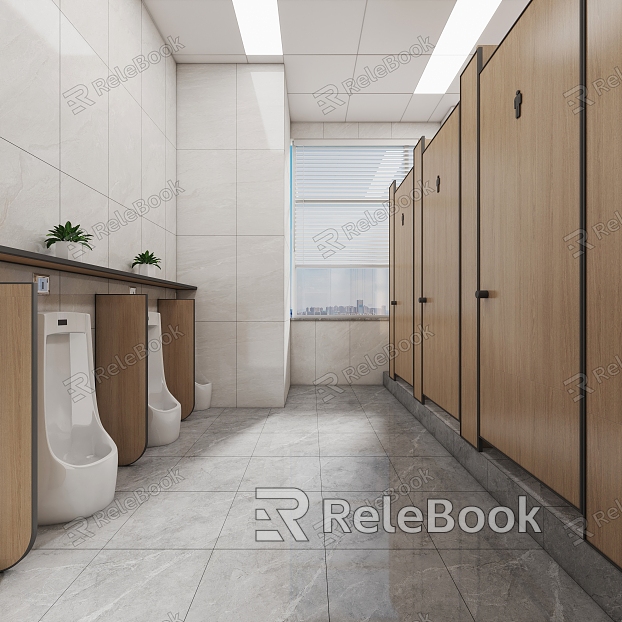 Company shopping mall supermarket public toilet model