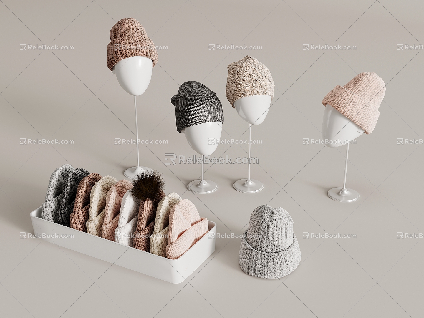 modern cotton hat model