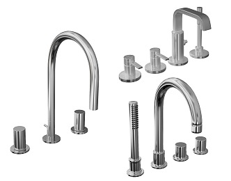 Retro faucet European style faucet bathroom hardware 3d model