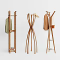 Modern hanger coat rack combination 3d model