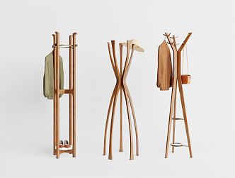 Modern hanger coat rack combination 3d model