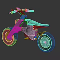 Modern Electric Motorcycle Design Featuring Sleek Gray Body And Futuristic LED Lights