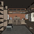 Sleek Walk in Closet Interior Design With Hanging Clothes Drawers Shoe Storage And Bench