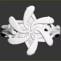 Elegant Floral Shaped Ring With Delicate Petal Design For Women Jewelry