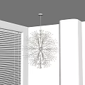 Modern chandelier multi-head chandelier 3d model