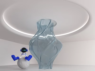 Modern Column 3d model