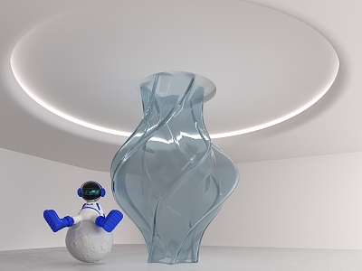Modern Column 3d model