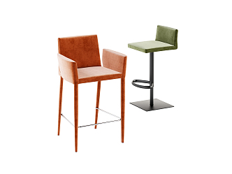 Modern Bar Chair Bar Chair Combination 3d model