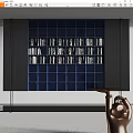 Stami Modern Bookcase Simple Bookcase 3d model