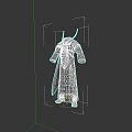 Insect Inspired Green Blue Long Coat With Wing Design And Antenna Details Fantasy Costume