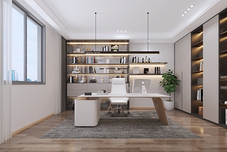 Modern Office Manager's Office 3d model