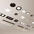 Various Styles Of Modern Ceiling Downlights And Spotlights For Home Lighting