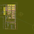 Modern Supermarket Department Store Interior With Shelves Food Items Beverages And Checkout Counter