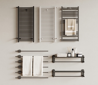 Towel Rack Electric Heating Towel Rack Radiators 3d model