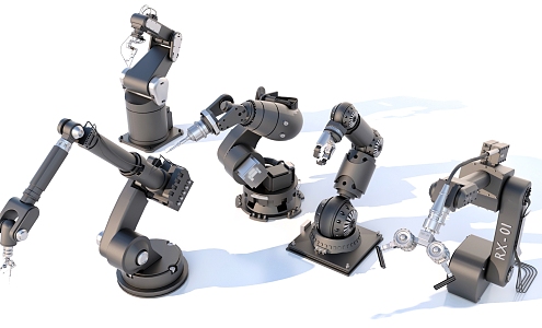 Mechanical arm industrial equipment automobile assembly line mechanical arm 3d model