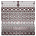 New Chinese Style Flower Lattice Window Carved Hollow Carved Window Corner Carved Gypsum Line Carved Window Pattern Carved 3d model