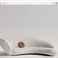 Modern shaped sofa 3d model