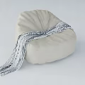 Comfortable Beige Lazy Sofa With Soft Fabric And Striped Pattern Design