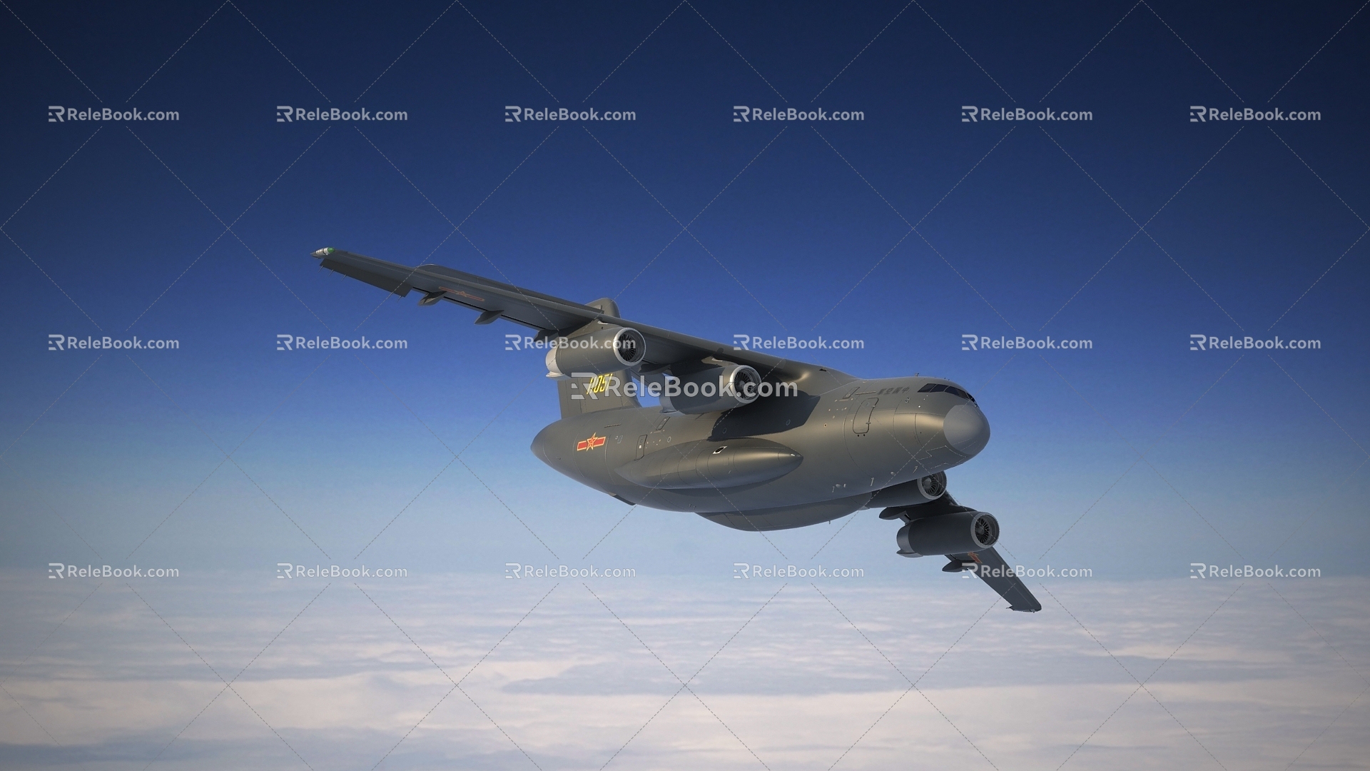 Transport 20 Transport Aircraft Transport 20 Tail Cabin Y20 Cabin Y20 Domestic Transport Aircraft Kunpeng Transport Aircraft Military Large Aircraft 3d model