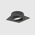 Black Recessed Spotlight With Square Base And Round Light Modern Minimalist Design For Home Lighting