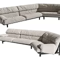 Modern Baxter Multiplayer Sofa 3d model