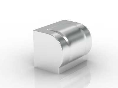 Shiny Silver Metal Bathroom Accessories With Sleek Modern Surface Design 3d model