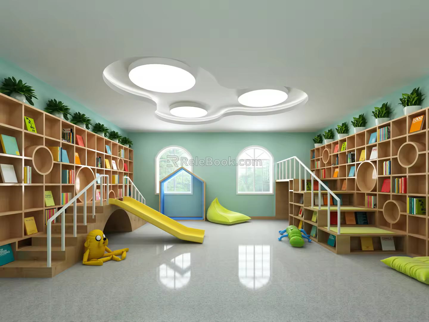 Nordic Reading Room 3d model