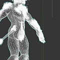 Game Movie Character 3D Model With Muscular Build And Furry Body Features