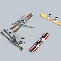 High Quality Winter Sports Equipment with Skis Poles Boots and Snowboards