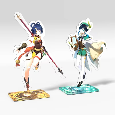 Acrylic Lipai Animation Peripheral Ornaments Millet Secondary Yuan Original God Wendy Xiangling 3d model